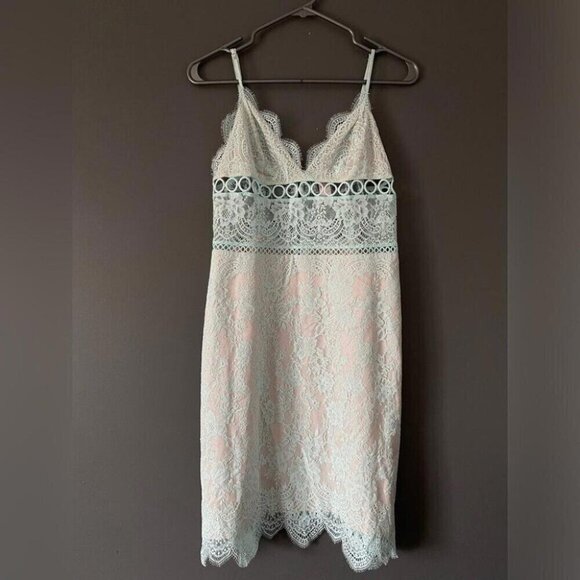 Victoria’s Secret Mini Dress Regencycore Lace Tunic Pastel Night Out - Picture 2 of 14